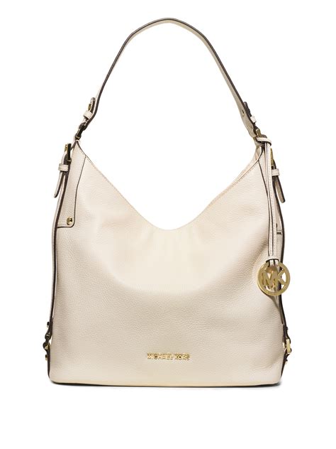 michael kors hobo bag white|Michael Kors flat shoulder bags.